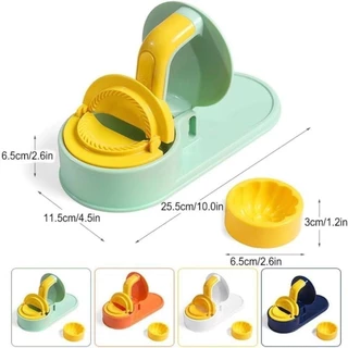 เครื่องทําเกี๊ยว AIRE, เครื่องมือทําเกี๊ยวในครัวเครื่องมือกดแป้ง DIY Dumpling Maker, Easy to Operate Dumpling Wrapper Mold 3 in 1 Dumpling Skin Maker