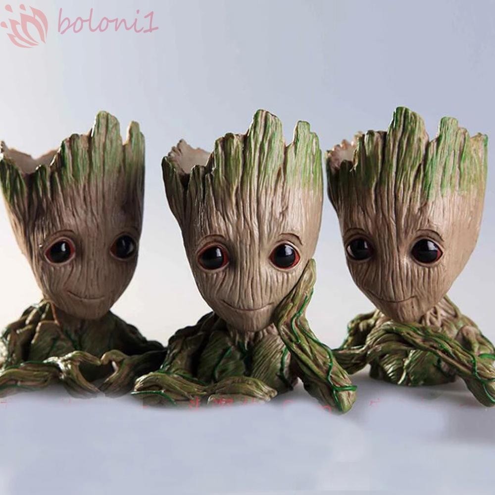 [COD ] Groot กระถางดอกไม ้ สําหรับเด ็ กคุณภาพสูงสําหรับของขวัญ Garden Planter Tree Man Groot ของเล ่ น