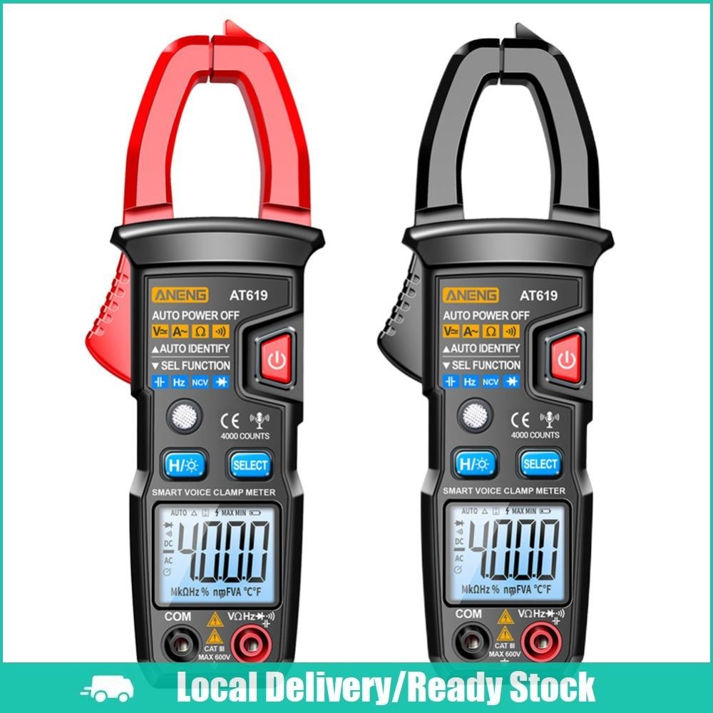 [จัดส่งในพื้นที่] Aneng AT619 แคลมป์มิเตอร์ 4000 นับ แคลมป์มิเตอร์ปัจจุบัน เครื่องมือวัด
