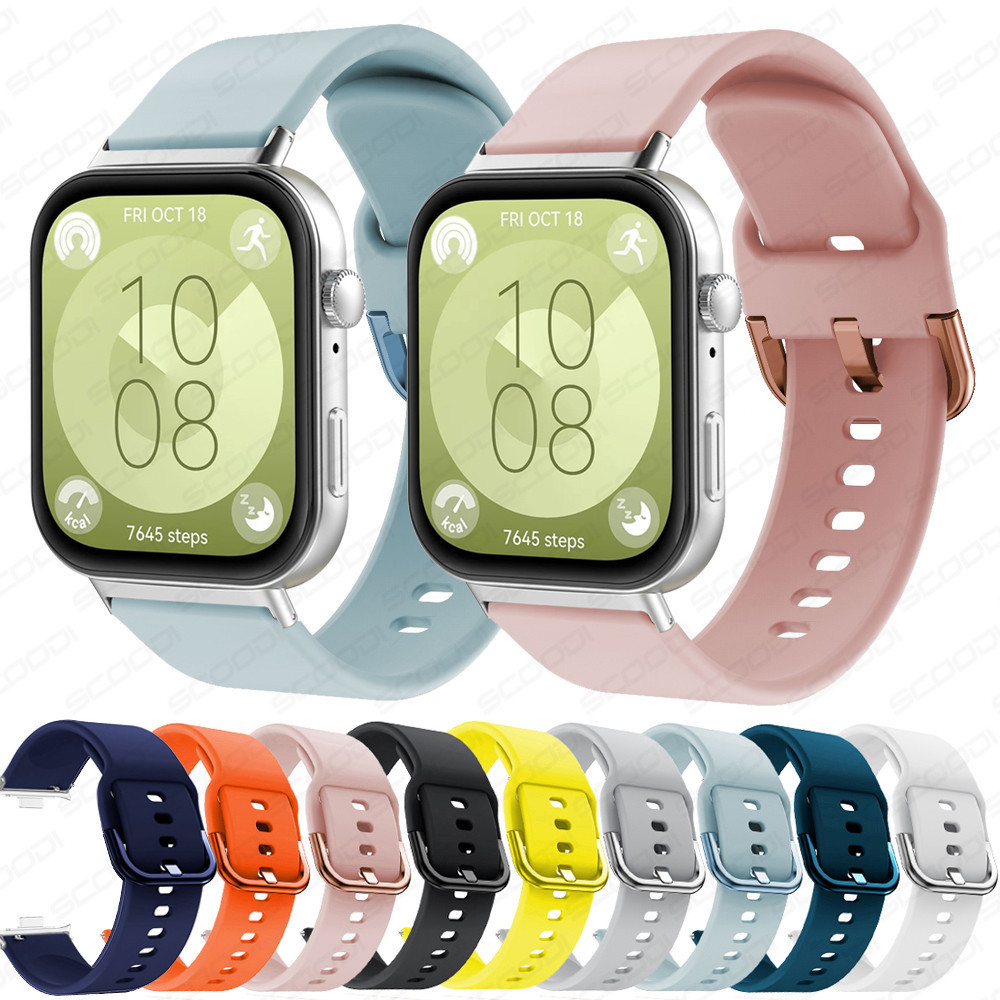 สายรัดซิลิโคนอ่อนนุ่มสําหรับ Huawei watch Fit 5 / Fit 5 pro / Fit 4 / Fit 4 pro / Fit 3 สายรัดข้อมือสมาร์ทวอทช์ – โปรปัง