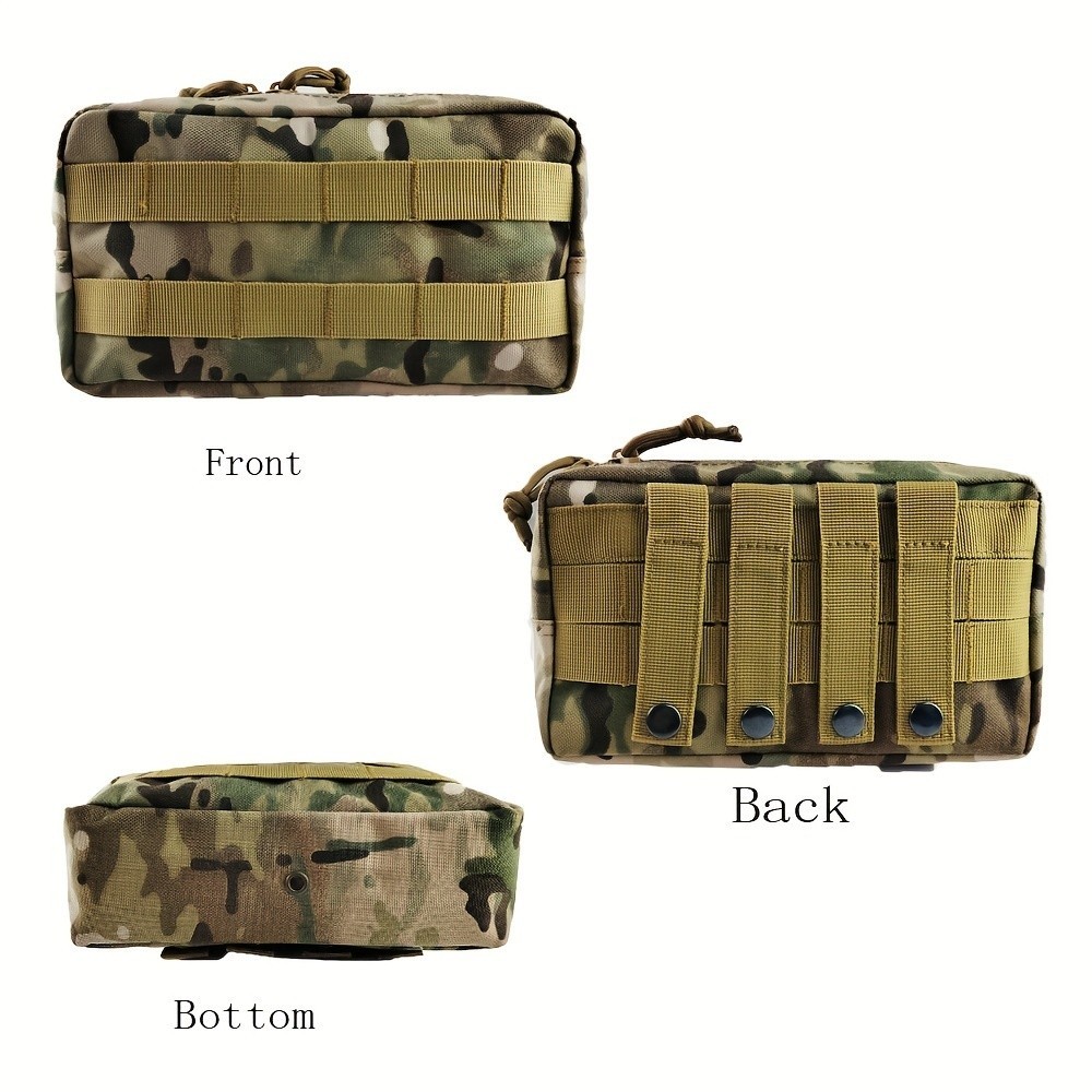 Luc กลางแจ้ง EDC ที่เก็บเครื่องมือ Molle กระเป๋าคาดเอวที่ใช้งานได้จริงทุกวันอุปกรณ์เครื่องมือถุงเก็บ