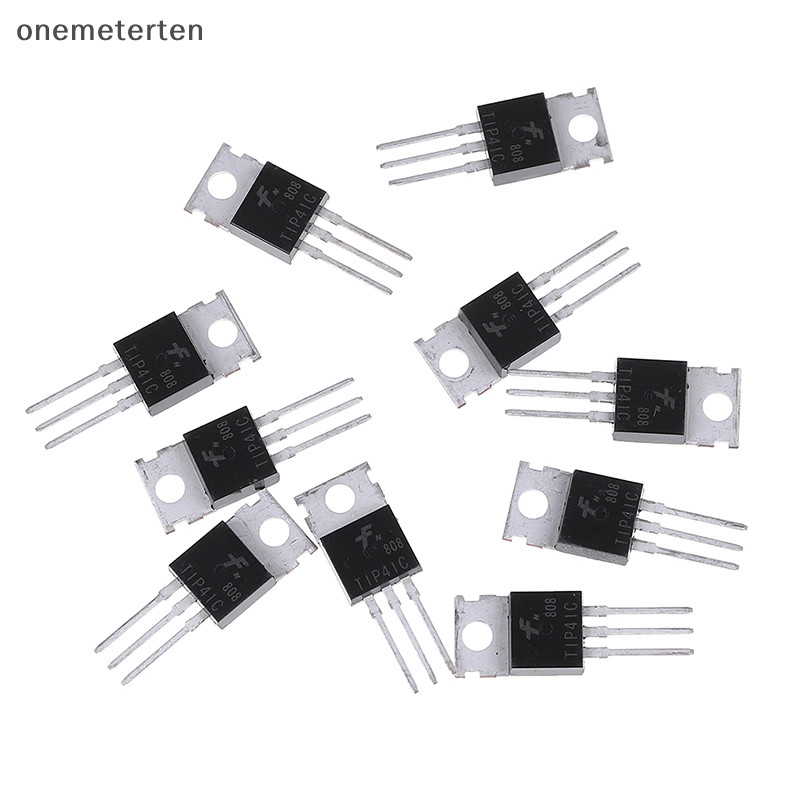 Rten 10 ชิ้น TIP41C TIP41 ทรานซิสเตอร์ NPN TO-220 ใหม่และคุณภาพสูง N