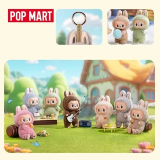 1:1 Popmart พวงกุญแจ Labubu Heart Macaron Monsters Secret Coffee Blind Box Random Labubu พวงกุญแจตุ๊กตา