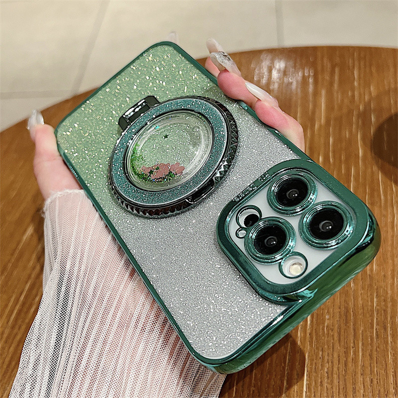 หรูหราไฟฟ ้ าGradientกระดาษแข ็ งเพชรรูปแบบทรายดูดวงเล ็ บโทรศัพท ์ สําหรับiPhone15promax 14promax 13promax 15pro 14pro plus 11 11promaxฝาครอบกันกระแทก