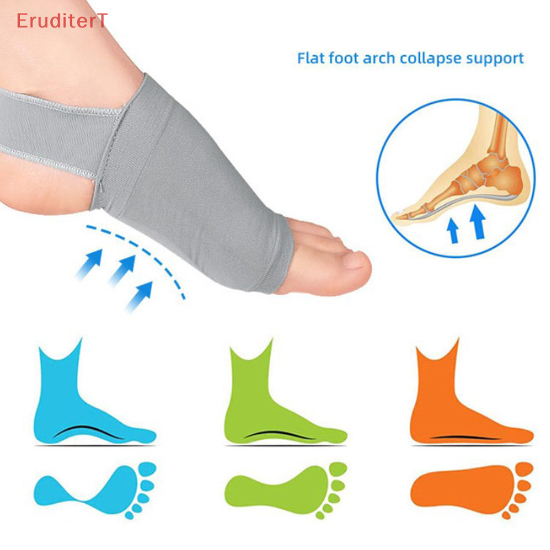 [ Eruditert ] 1 คู ่ แขนสนับสนุน Plantar Fasciitis Heel Spurs Strap Foot Care Insoles [ ใหม ่ ]