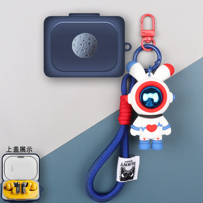 For Nothing Ear (a) Case Cartoon Dinosaur Keychain Pendant Nothing Ear (a) Silicone Soft Case Creati