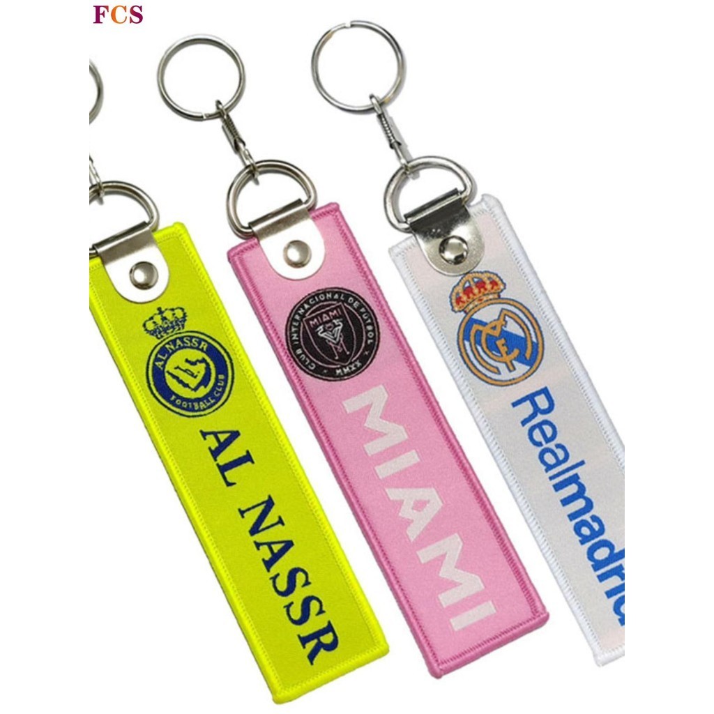 Lear Victory Miami International Royal Mary Liverpool Chelsea Paris Football Cloth Belt Zipper Belt 