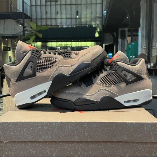 Air A/J 4 Taupe Haze Mocha สีดําสีน้ําตาล DB0732-200