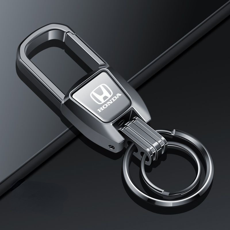 พวงกุญแจรถโลหะผสมสังกะสีคุณภาพสูงสําหรับ Honda Civic City Odyssey Vezel CRV Accord - รูปที่ 2