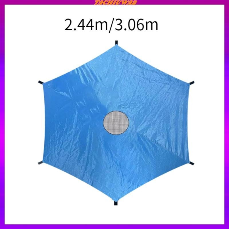 [ Tachiuwa2 ] Trampoline Shade Cover Trampoline Sun Protection Cover สําหรับ 6 เสารอบ Trampoline Trampolines Canopy สําหรับฤดูร ้ อน Backyard