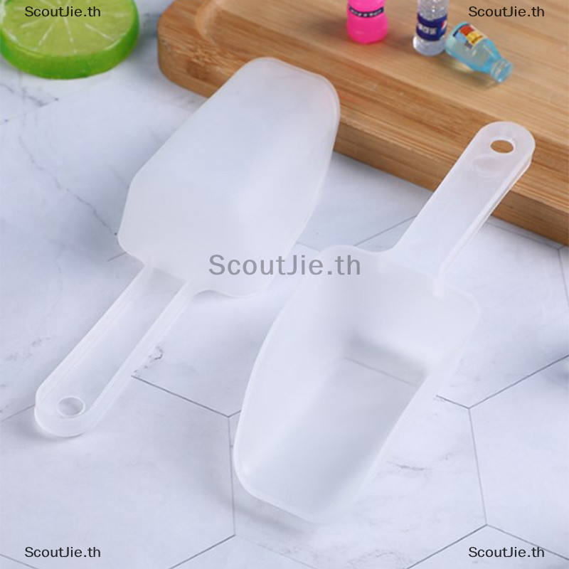 Scoutjie พลั่วน้ําแข็งพลาสติกแป้งอาหาร Candy Ice Cream Scoop ขนมพลั่วข้าวห้องครัว Frosted หนาอเนกประสงค์พลั่วน้ําแข็ง TH