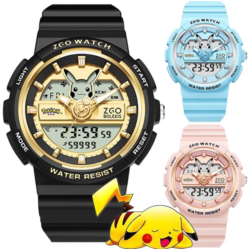 Pokemon Pikachu Kids Smart Digital Wrist Sports Watch for Men Ladies Women Couple Watch Waterproof Water Proof Pokémon O