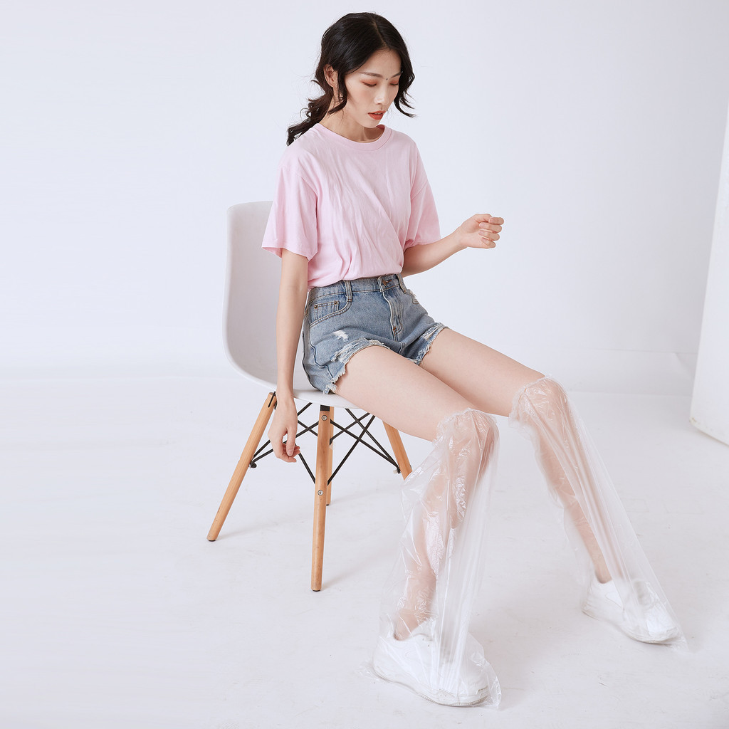 ที่หุ้มรองเท้ากันฝน Leg Cover ถุงเท้ากันน้ำ ถุงคลุมเท้า รุ่นหนา กันน้ำ กันฝุ่น ถุงพลาสติก