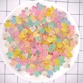10ชิ้นเรืองแสงในที่มืด,มินิเป็ด,ของเล่นเป็ดชุด,มินิพลาสติกเป็ดที่สมจริง,ของเล่นเรืองแสงสําหรับgoodyกระเป๋าสิ่งอํานวยความ พรรคโปรดปรานซัพพลายอีสเตอร์ของขว
