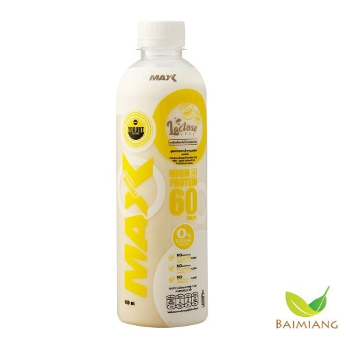 { Pre-Order 7-14 วัน } MAX PROTEIN: อกไก่ปั่นผสมโยเกิร์ตสูตรปราศจากน้ำตาลแลคโตส (04857)