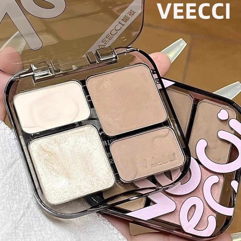 VEECCI คอนซีลเลอร ์ Contouring Palette และ Brightening High Nose Bridge Nose Shadow และ Tear Trough