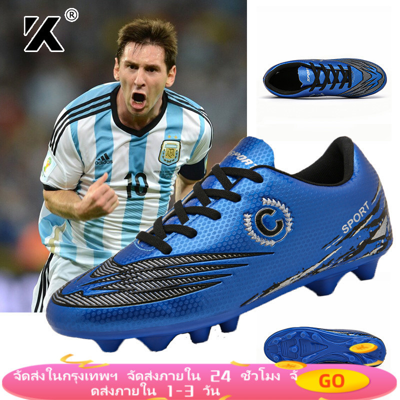 K-จัดส่งในกรุงเทพฯ#34-43#Fast&Power CR7 รองเท้าฟุตบอล Soccer Shoes
