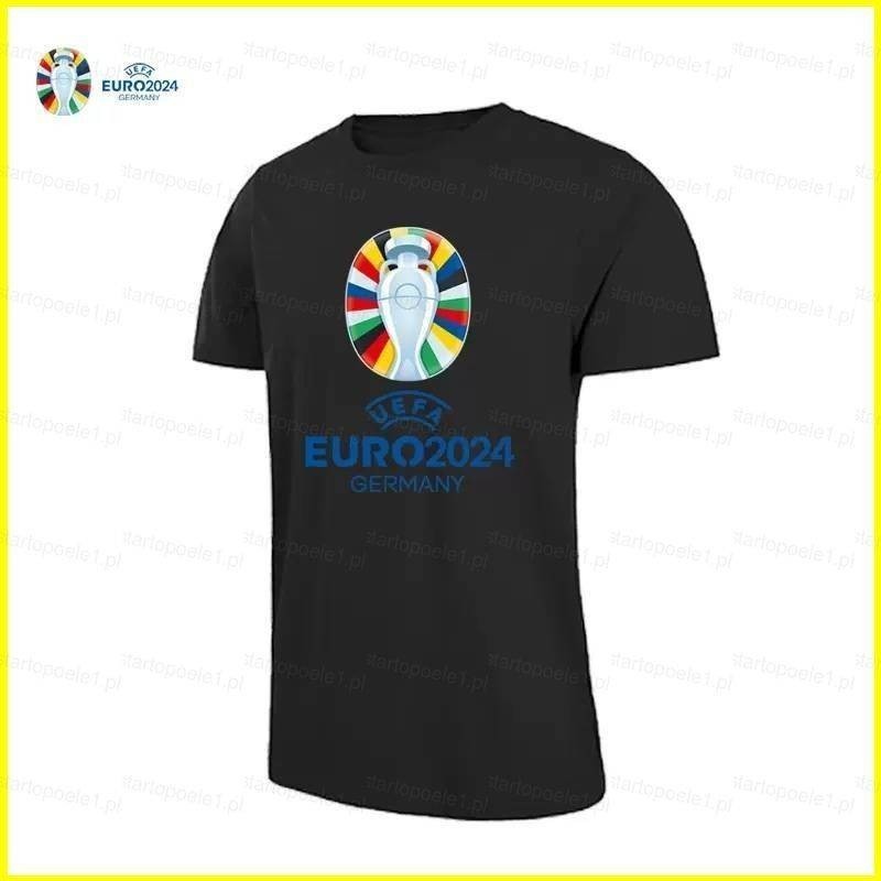 Bx UEFA Euro 2024 เสื้อยืดแขนสั้น พิมพ์ลายอนิเมะฟุตบอล 3D สไตล์ยุโรป แฟชั่นฤดูร้อนS-5XL