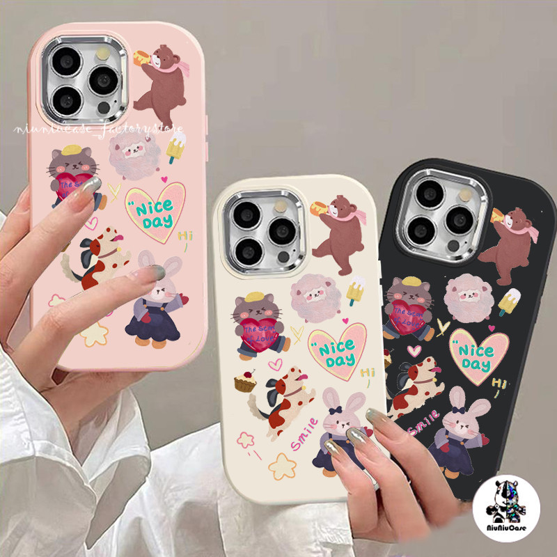 เคสโทรศัพท์ For VIVO Y15S Y35 Y17 Y17S Y20 Y19 Y30 Y72 Y33S Y22 Y36 V23 V29 V27 V15 V20 PRO V29E V30 Y100 ลายกระต่าย เคส