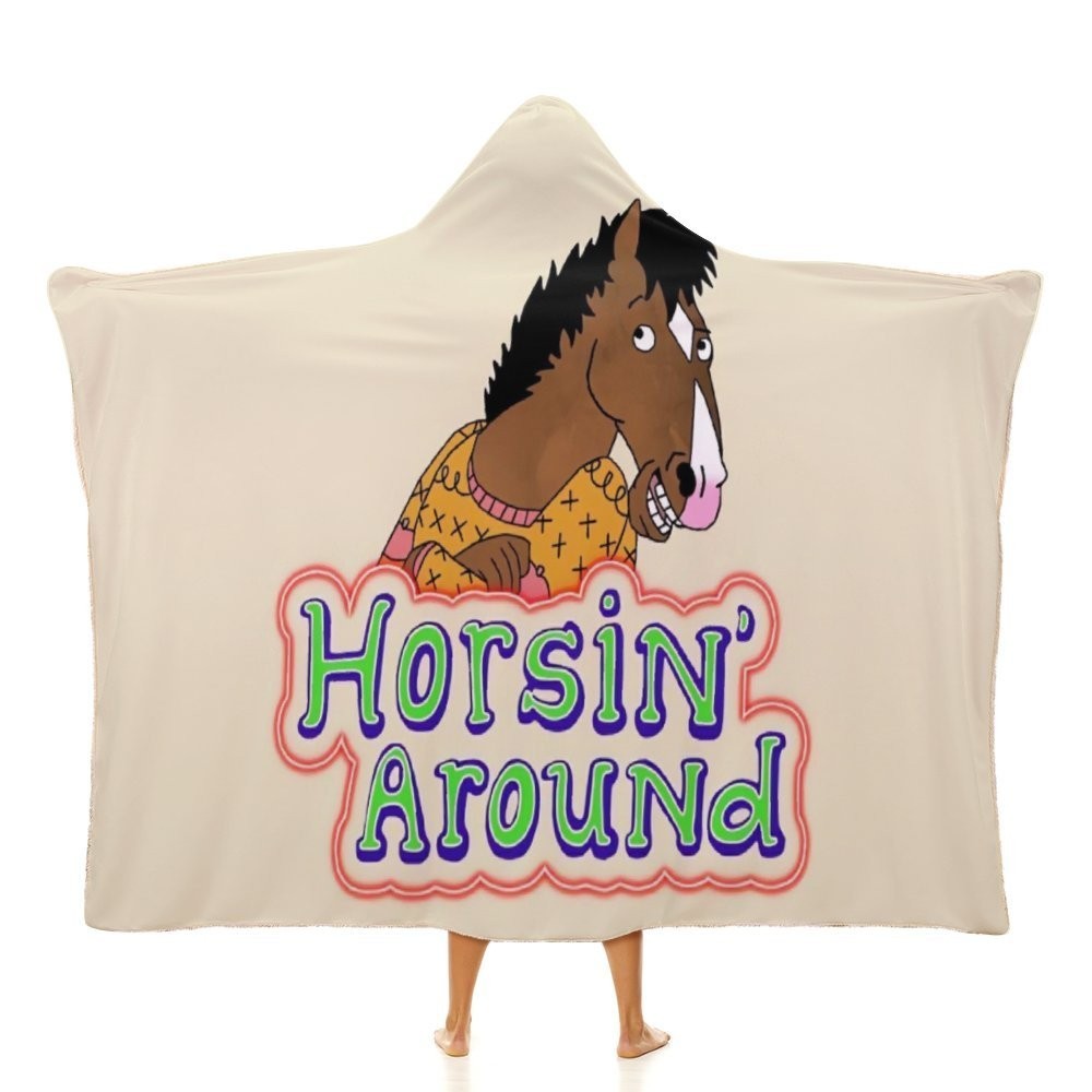 BoJack Horseman ผ้าห่มคลุมด้วยผ้าผ้าสักหลาดนุ่มพิเศษโยนผ้าห่มสําหรับเด็กหญิงชายผู้ใหญ่ของขวัญทุกฤดูก