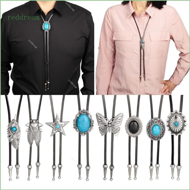 Redd ปรับ Bolo Tie ยอดนิยม Western คาวบอยวัยรุ ่ นผู ้ ชายสร ้ อยคอเต ้ นรําเนคไท