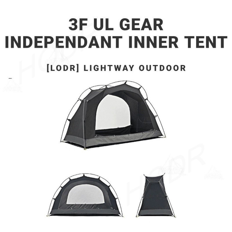 [LODR] เต็นท์ผ้าฝ้าย 3F UL GEAR กันลม ระบายอากาศ สี่ฤดูกาล สําหรับตั้งแคมป์ 1/2 คน ระบบอเนกประสงค์สามารถแยกใช้งานได้ทั้งภายในและภายนอก