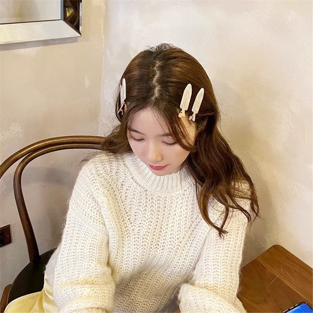 กรดอะซิติก Traceless Hairpin ผู้หญิงด้านข้าง Hairpin Duckbill คลิปแต่งหน้า Bangs ด้านข้างคลิปหน้าผากประณีตคลิปขนาดเล็ก Headwear - รูปที่ 6