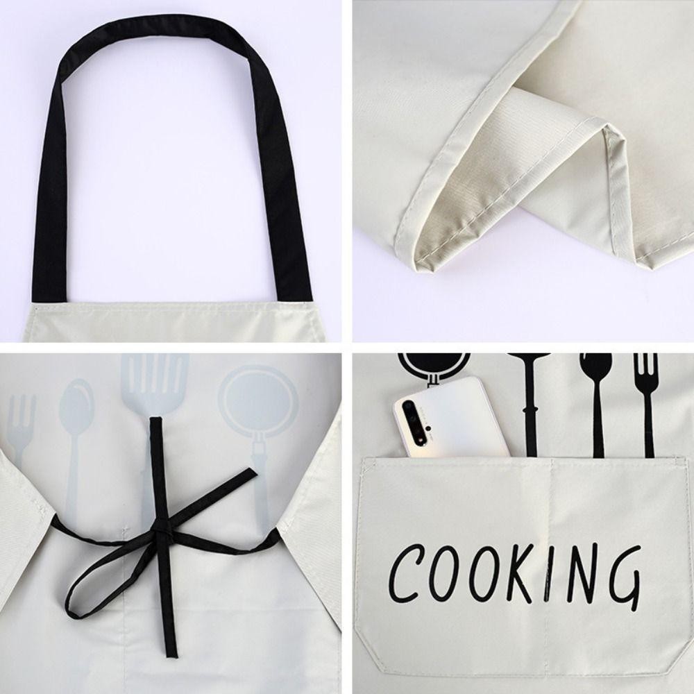 BTLIM Kitchen Smock, ผ้ากันเปื้อน PVC แขนกุด, ชุดทํางานทําอาหารกันน้ํากันน้ํามัน - รูปที่ 2