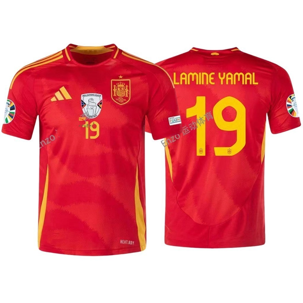 แฟน ๆ ฉบับที่ 24/25 สเปนเหย้าเสื้อฟุตบอล ส-4เอ็กแอล เสื้อยืด,สามารถเพิ่มชื่อและจํานวนของคุณได้