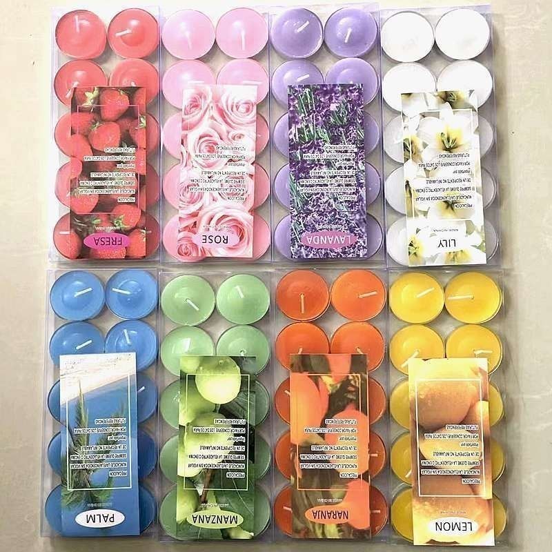 เทียนหอม เทียนดอกไม้ เทียน กลิ่นหอม มีหลากหลายลวดลายดอกไม้และสีให้เลือก สวยงาม สินค้าพร้อมส่ง - รูปที่ 7