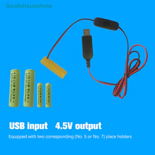 Seaf> อะแดปเตอร์ Dummy สายไฟ USB เปลี่ยนสําหรับรีโมทกล้องของเล่น LED Strip ได้ดี