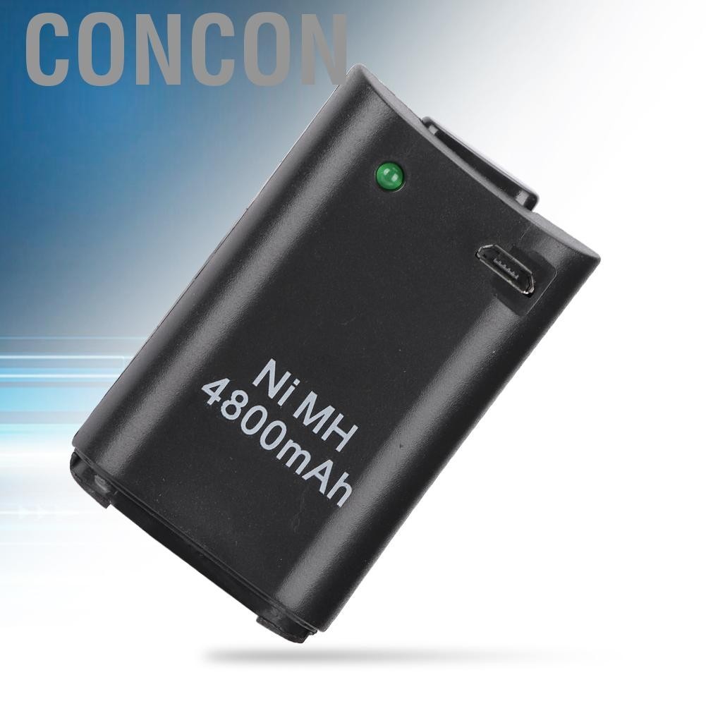 Concon แบตเตอรี่เกมแพดแบบชาร์จไฟได้ 2-In-1 สำหรับคอนโซลเกม