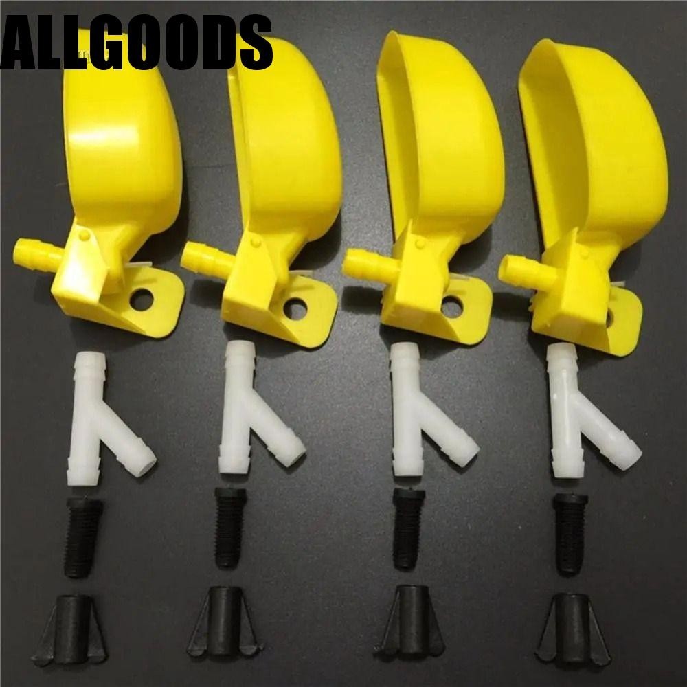 Allgoods 12 ชิ้นนกกระทาดื่มชาม,อัตโนมัติ Suspension Bird Waterer Feeder,รดน้ําระบบพลาสติกสะดวกปฏิบัติถ้วยดื่มชาม Chicks