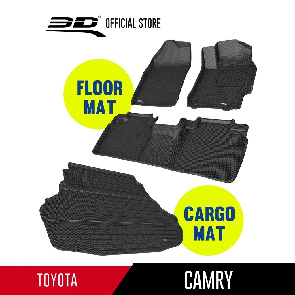 TOYOTA พรมปูพื้นรถยนต์ครบเซ็ต TOYOTA CAMRY (XV50/ACV50/AVV50) ปี 2012-2017 พรมเข้ารูป 100% ป้องกันน้