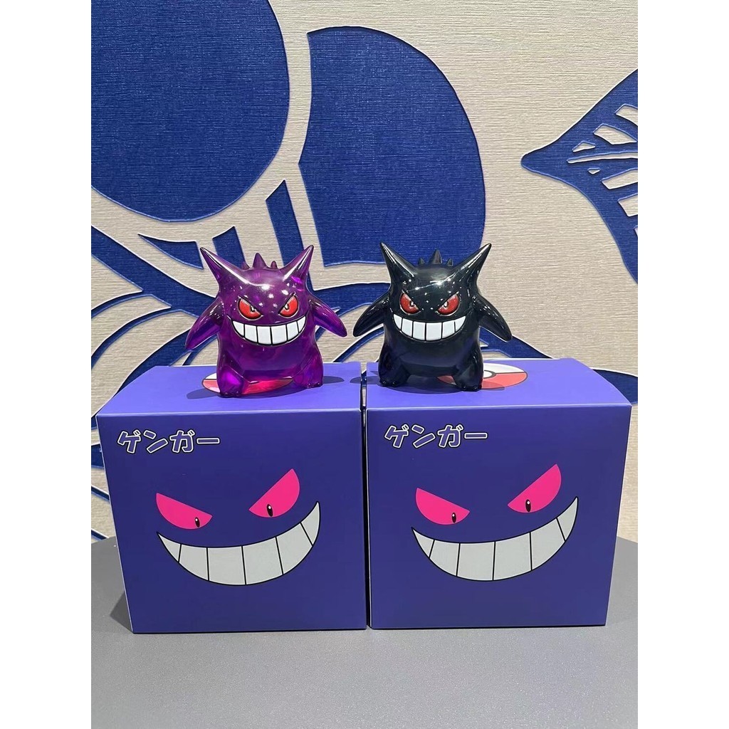 [คลังสินค้าพร้อมสไตล์ใหม่] Pokemon Gengar Transparent Gengar Figure Pokémon GK Pokémon 6.27