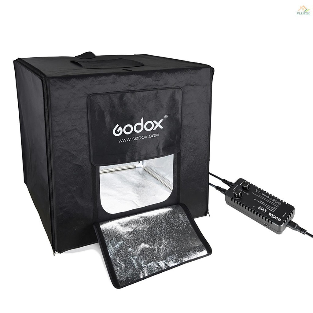 Godox LSD80 80*80*80 ซม.LED มินิสตูดิโอถ่ายภาพเต็นท์ Softbox 2 ชิ้นไฟ LED บอร์ด 5800K CRI 96 + Power