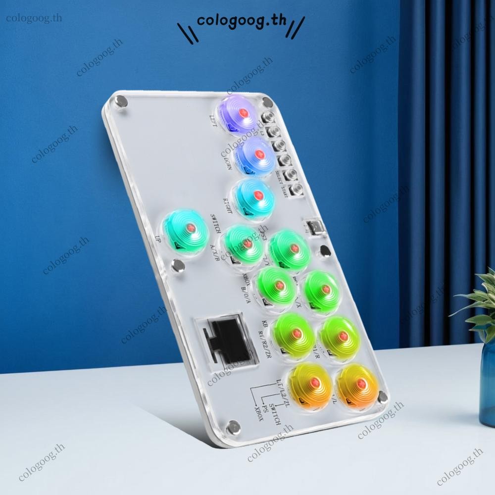 Arcade Stick Controller Leverless Controller ต่อสู้ Sticks สําหรับ PC/PS4/PS3/Switch