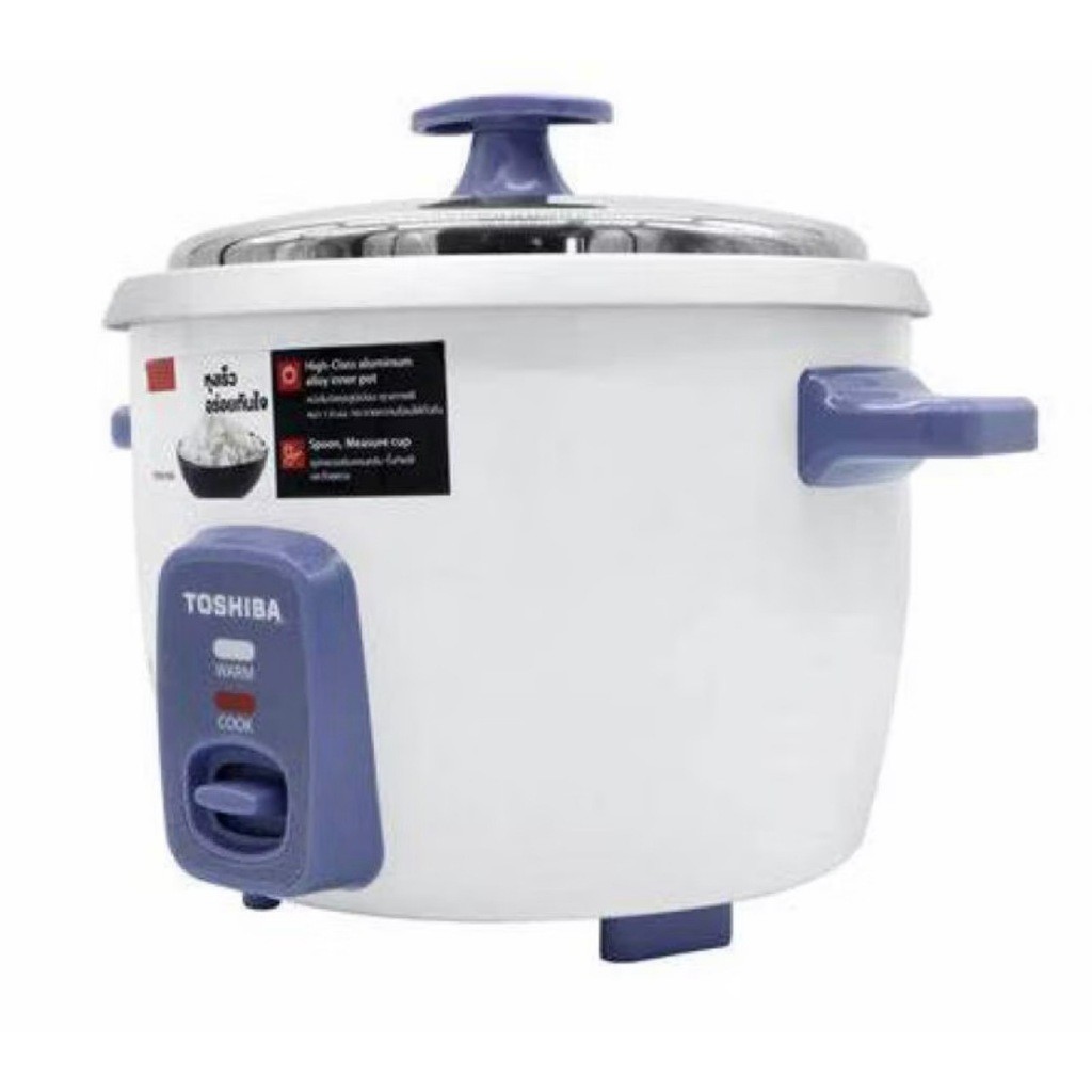หุงขึ้นหม้อ TOSHIBA  หม้อหุงข้าว รุ่น RC-T18CE (1.8 ลิตร) กำลังไฟ 700 วัตต์ [ RCT18CE t18ce t10ce t2