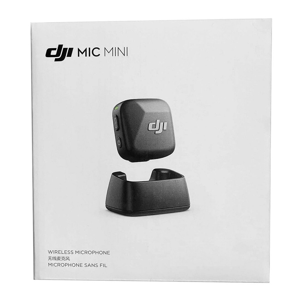 DJI Mic Mini Transmitter (Infinity Black) Clip-On Transmitter with Built-In Mic, CP.RN.00000431.01