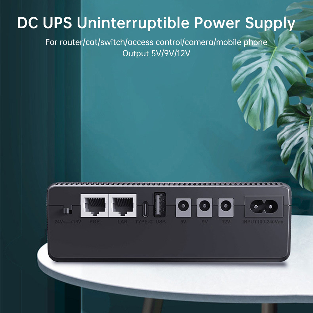 Ups Router 5V9V12V Optical Cat Monitor แหล่งจ่ายไฟสํารอง DC DC UPS 8800 mAh/10400 mAh อัพเกรดอินเทอร