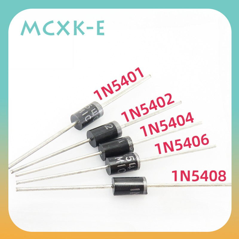 20pcs 1N5400 1N5401 1N5402 1N5404 1N5406 1N5407 1N5408 In-line Rectifier Diode DO-201AD/DO-27 IN5400