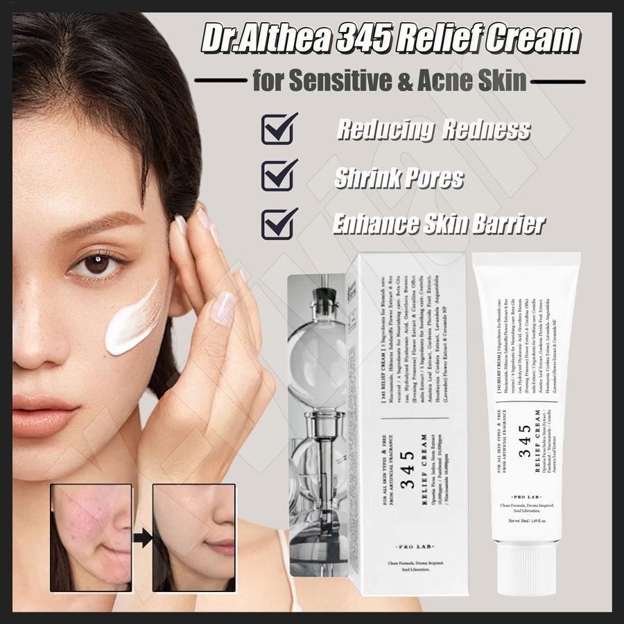 Dr.althea 345 Relief Cream Antioxidant Facial Cream 50g Soothing Moisturizer Refreshing Nourishing A
