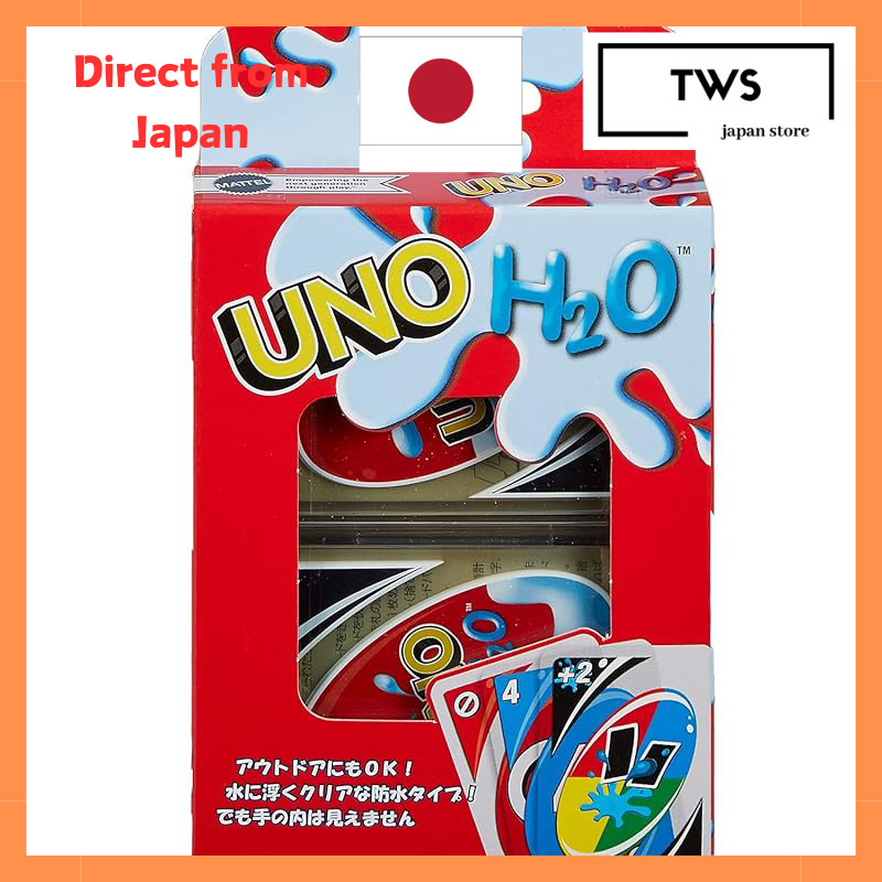 Mattel Game Uno H2O Waterproof Card Game for Outdoors, 2-10 Players, Ages 7 and Up HMM00[Direct from