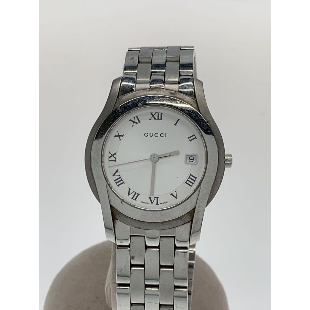 GUCCI Women's Watch Quartz Analog Stainless Steel SLV 5500M Direct from Japan Secondhand