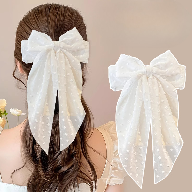 กิ๊บติดผมลําแสงโบว์แฟชั่นเกาหลีเครื่องประดับผมสไตล์ใหม่สําหรับผู้หญิง