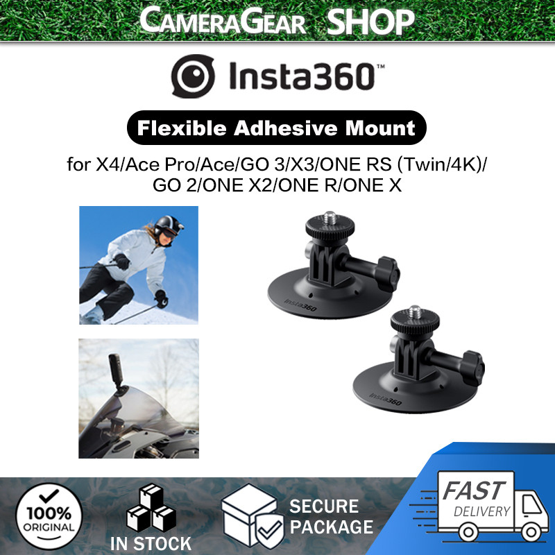 Original Insta360 Flexible Adhesive Mount for X4/Ace Pro/Ace/GO 3/X3/ONE RS (Twin/4K)/GO 2/ONE X2