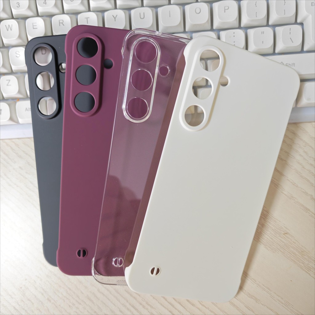 Ultra Slim PC Frameless สําหรับ Samsung A15 A55 A05S A54 A14 A24 A34 4G 5G Matte Hard ฝาครอบโทรศัพท์