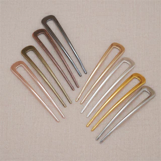 Simple U-Shape Hairpins Elegant โลหะผม Sticks สําหรับผู้หญิงเครื่องมือจัดแต่งทรงผมของขวัญหัวอุปกรณ์เสริม