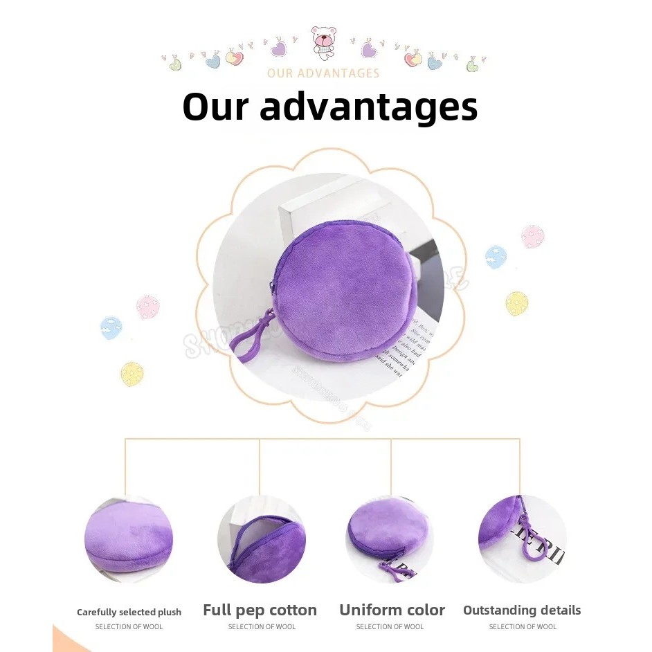 Pokemon Mini Plush กระเป๋าสตางค์จี้พวงกุญแจ Pikachu สามารถใช้เป็นกระเป๋าเป้สะพายหลังจี้แฟชั่นอุปกรณ์เสริม Party ของขวัญ - รูปที่ 3