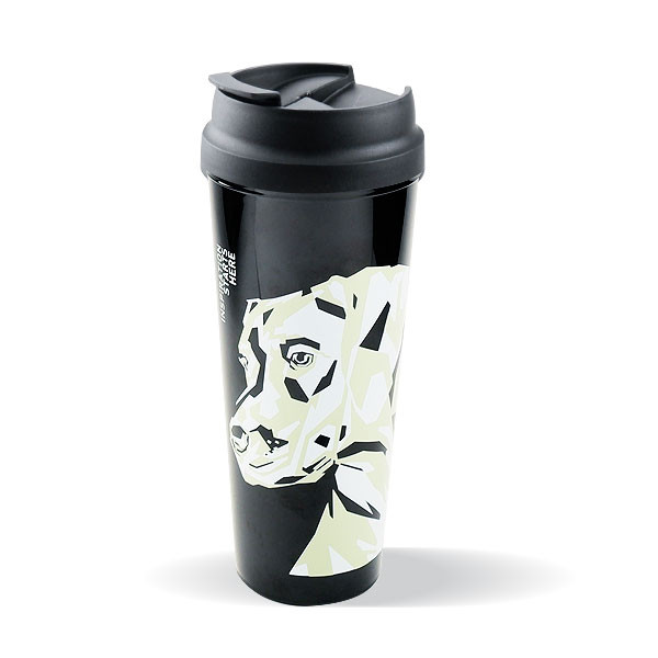 Bundanjai (แก้วน้ำ) DPA-แก้วน้ำ : Dog Pop Art Tumbler 24oz.-BK W90XH222 mm.